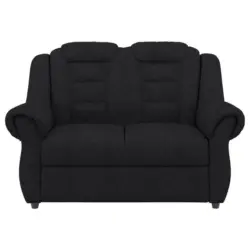 Zweisitzer-Sofa in Chenille Schwarz