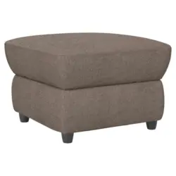 Hocker in Textil Taupe