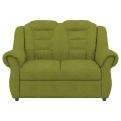 Zweisitzer-Sofa in Chenille Grün