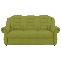 Dreisitzer-Sofa in Chenille Grün
