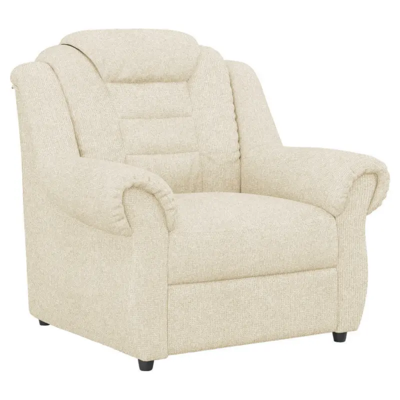 Sessel in Chenille Creme