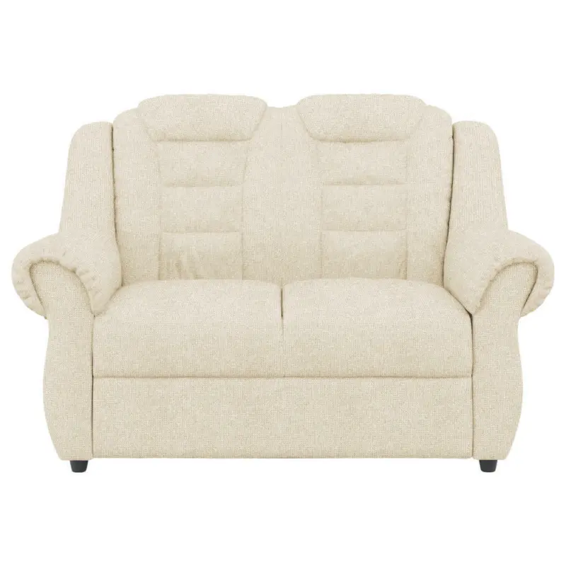 Zweisitzer-Sofa in Chenille Creme