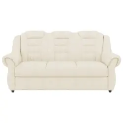 Dreisitzer-Sofa in Chenille Creme