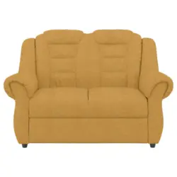 Zweisitzer-Sofa in Chenille Gelb