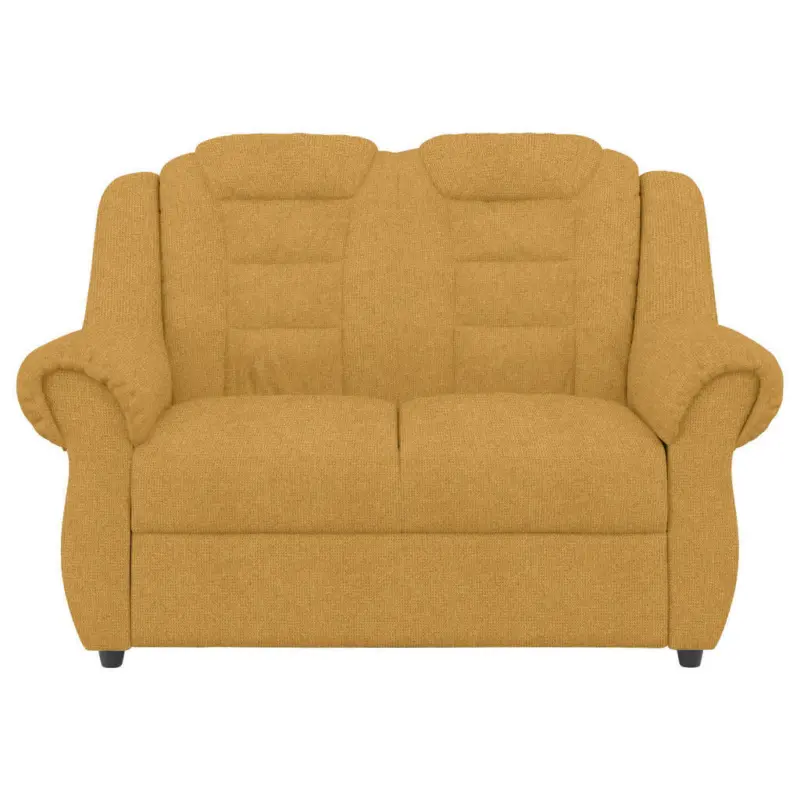 Zweisitzer-Sofa in Chenille Gelb