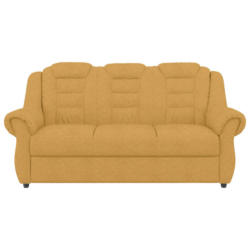 Dreisitzer-Sofa in Chenille Gelb