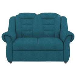 Zweisitzer-Sofa in Chenille Blau