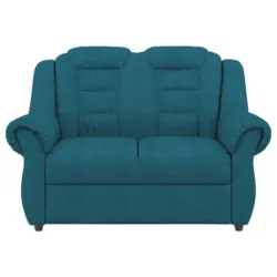 Zweisitzer-Sofa in Chenille Blau