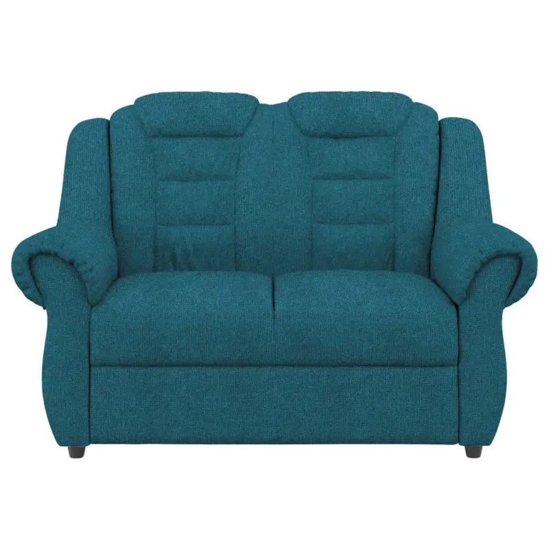 Zweisitzer-Sofa in Chenille Blau