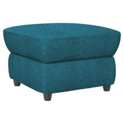 Hocker in Textil Blau