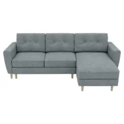 Ecksofa in Flachgewebe Mintgrün
