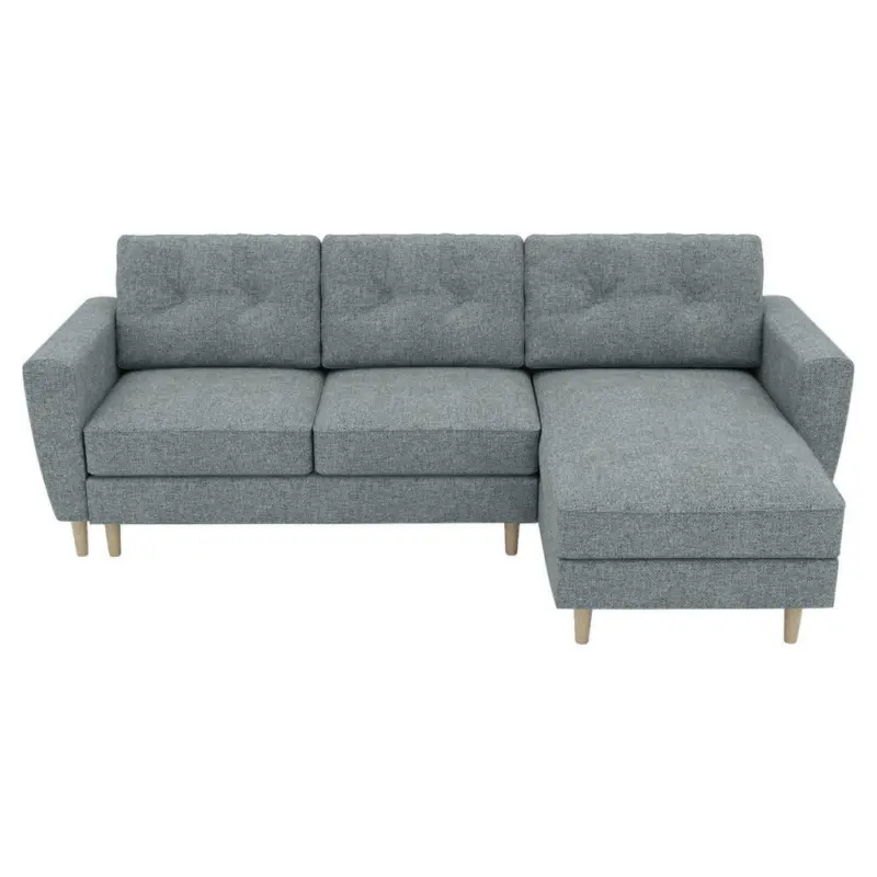 Ecksofa in Flachgewebe Mintgrün