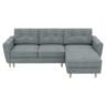 Ecksofa in Flachgewebe Mintgrün