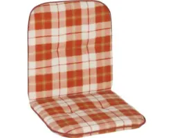 Auflage für Niederlehner Capri 96 x47 cm Karo orange