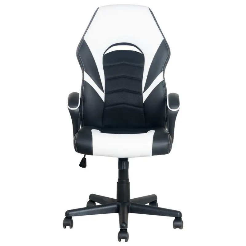 Gamingstuhl in Netz Schwarz, Weiß