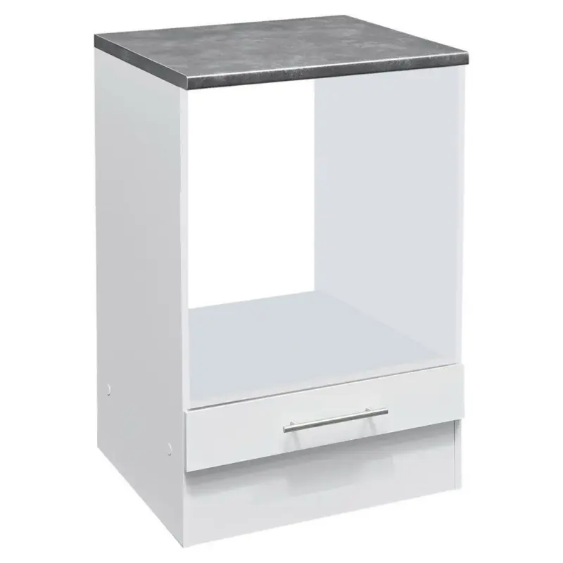 Herdumbauschrank 60/90/60 cm in Braun, Wei&szlig;