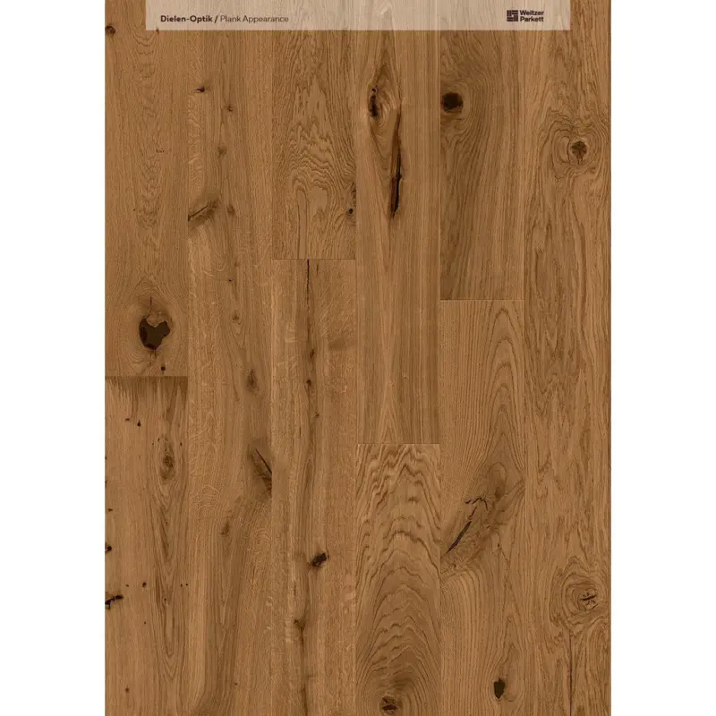 Landhausdiele, Eiche Amber Kollektion Gesund-Diele per m²