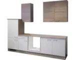 Hornbach Küchenleerblock Flex Well Samoa L-270-2206-000 weiß/Sanoma Eiche 270 cm