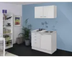 Hornbach Miniküche Flex Well Wito weiß/weiß 100x60 cm inkl. Einbaugeräte