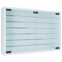 Hängevitrine in Weiß