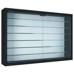 Hängevitrine in Schwarz