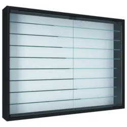 Hängevitrine in Schwarz
