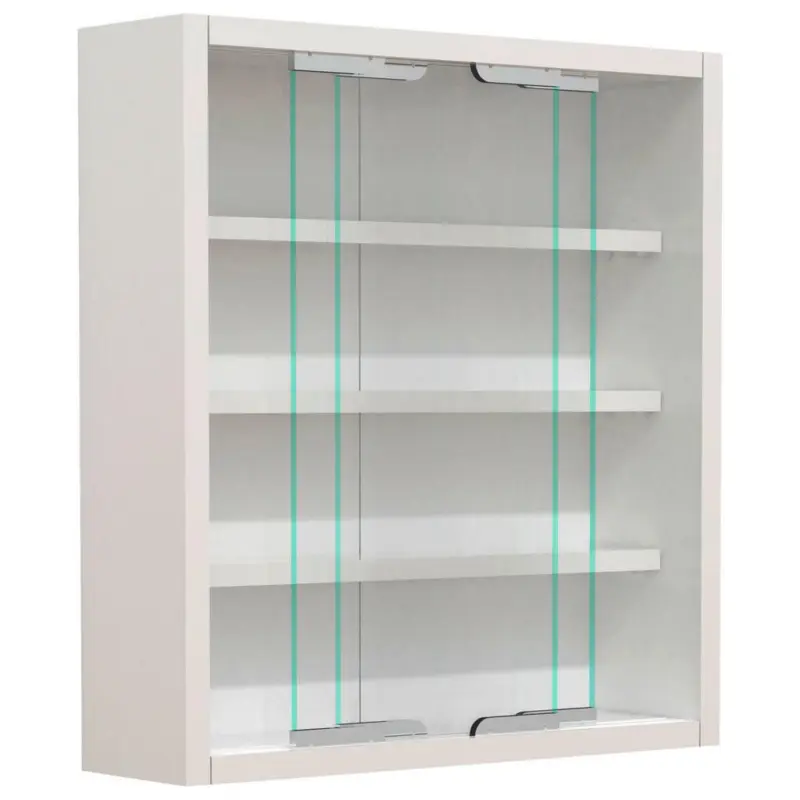 Hängevitrine in Weiß