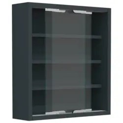 Hängevitrine in Anthrazit