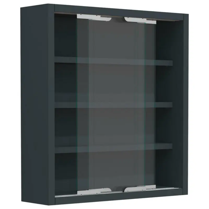 Hängevitrine in Anthrazit