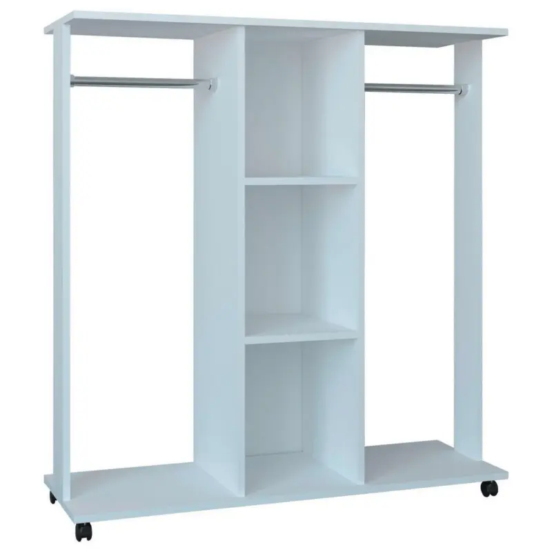 Regal 116/124/40 cm Weiß