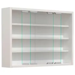 Hängevitrine in Weiß