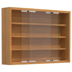 Hängevitrine in Buchefarben