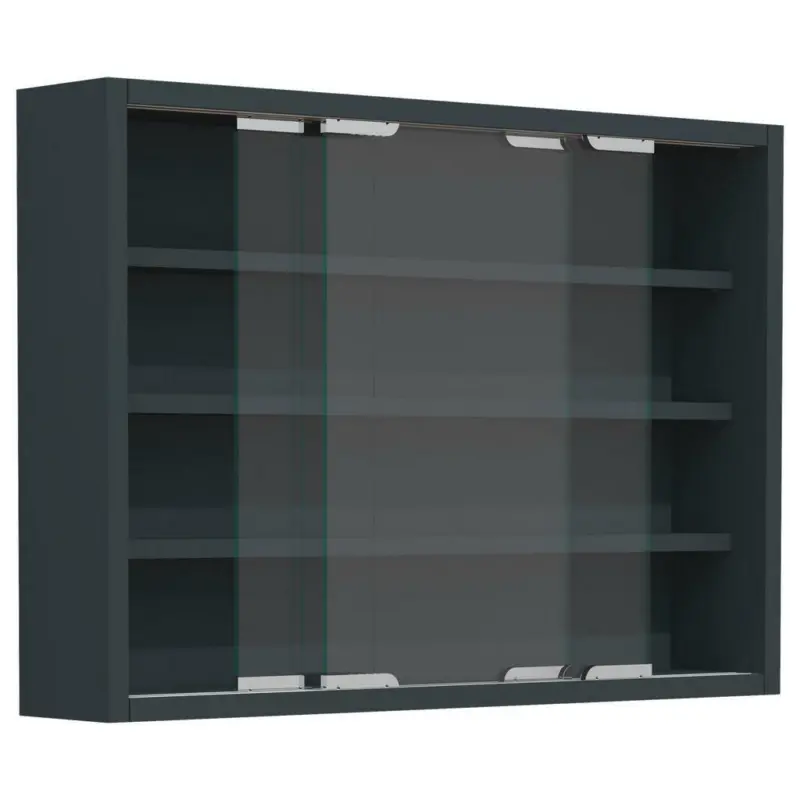 Hängevitrine in Anthrazit