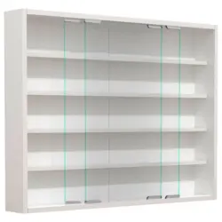 Hängevitrine in Weiß