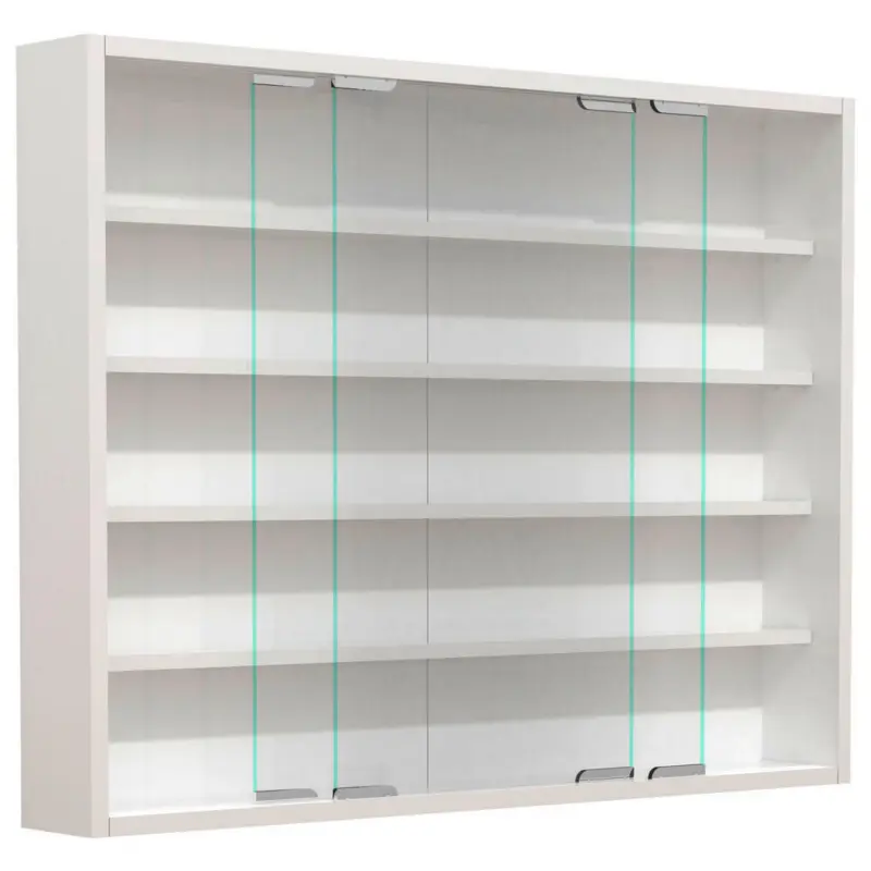 Hängevitrine in Weiß