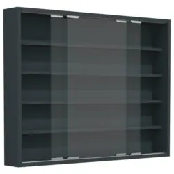 Hängevitrine in Anthrazit