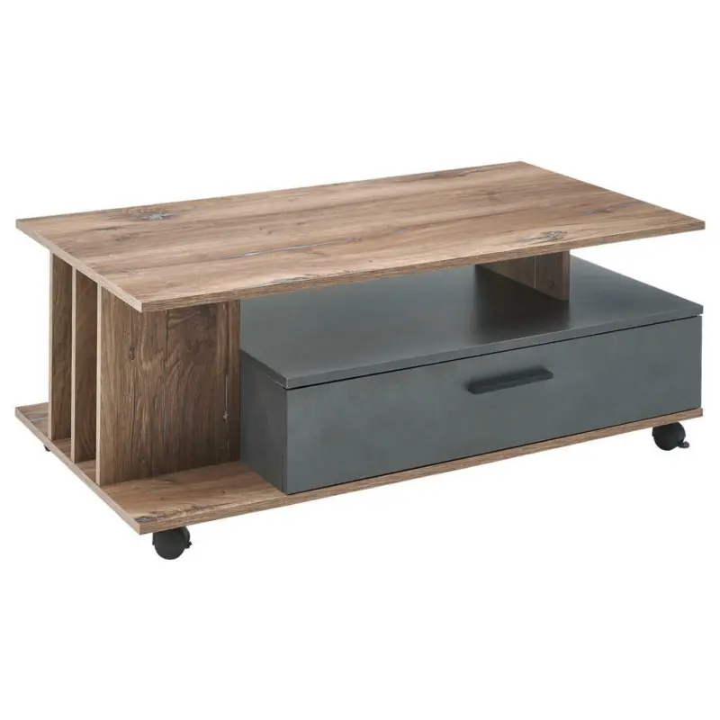 Couchtisch Larry in Kunststoff, Holzwerkstoff