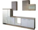 Hornbach Küchenleerblock Flex Well Samoa weiß/Sanoma Eiche 310 cm