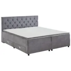 Boxbett 160/200 cm in Grau
