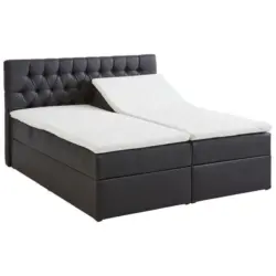 Boxbett 160/200 cm in Schwarz