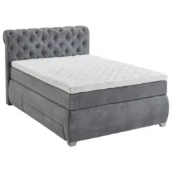 Boxspringbett 140/200 cm in Grau