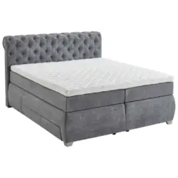 Boxspringbett 180/200 cm in Grau