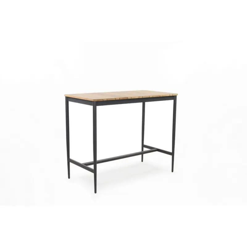 Garten-Bartisch in Holz, Metall 135/70/110,5 cm