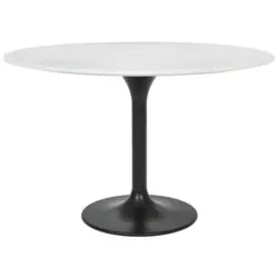 Esstisch in Metall, Stein 120/120/76 cm