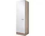 Hornbach Geschirrschrank Flex Well Valero weiß glänzend/Sonoma Eiche 50x200x57 cm mit Drehtür