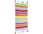 Hornbach Fleckerl-Teppich Multi gestreift bunt 65x130 cm