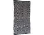 Hornbach Fleckerl-Teppich Raute schwarz/weiß 65x130 cm