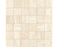 Feinsteinzeugmosaik Sahara 30,0x30,0 cm creme matt