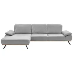 Ecksofa in Mikrofaser Hellblau