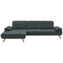 Ecksofa in Mikrofaser Blaugrau